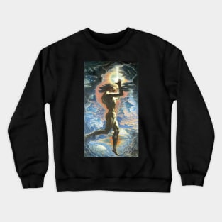 Prometheus by Jean Delville Crewneck Sweatshirt